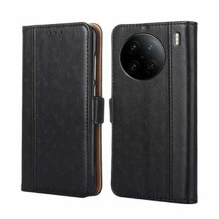 For vivo X90 Pro 5G Ostrich Texture Flip Leather Phone Case(Black)