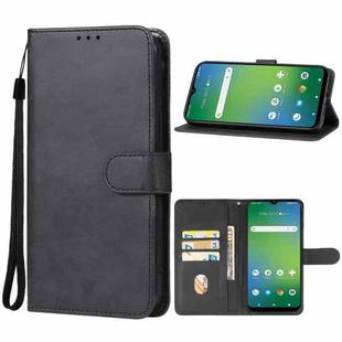 For Cricket Icon 4 Leather Phone Case(Black)