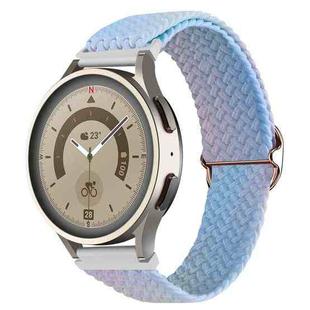 22mm Universal Weave Gradient Color Watch Band(Blue Pink)