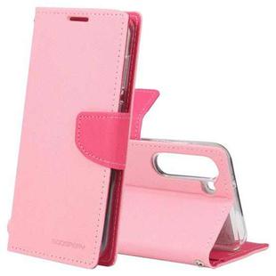 For Samsung Galaxy S23+ 5G GOOSPERY FANCY DIARY Cross Texture Leather Phone Case(Pink)