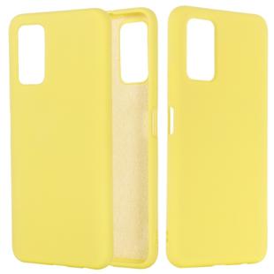 For Huawei Honor 30S Solid Color Liquid Silicone Dropproof Full Coverage Protective Case(Yellow)