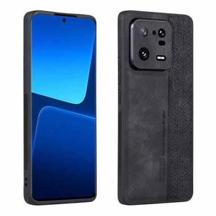 For Xiaomi 13 Pro AZNS 3D Embossed Skin Feel Phone Case(Black)