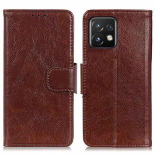 For Motorola Moto X40 Pro Nappa Texture Leather Phone Case(Brown)