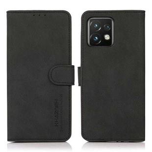 For Motorola Moto X40 Pro KHAZNEH Matte Texture Leather Phone Case(Black)