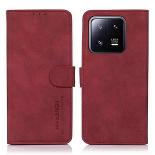 For Xiaomi 13 Pro KHAZNEH Matte Texture Leather Phone Case(Red)