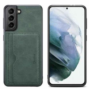 For Samsung Galaxy S23 5G Denior PU Single Card Slot Holder Phone Case(Green)