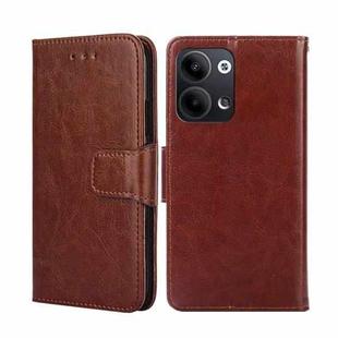 For OPPO Reno9 5G / Reno9 Pro 5G Crystal Texture Leather Phone Case(Brown)