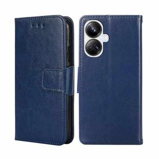 For Realme 10 Pro+ 5G Crystal Texture Leather Phone Case(Royal Blue)