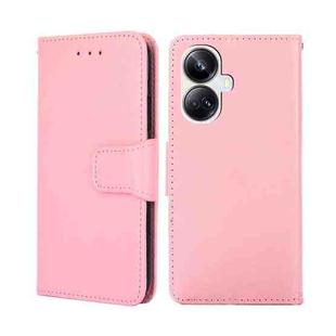 For Realme 10 Pro+ 5G Crystal Texture Leather Phone Case(Pink)