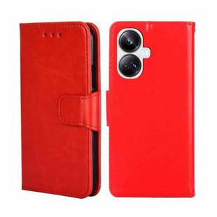 For Realme 10 Pro+ 5G Crystal Texture Leather Phone Case(Red)