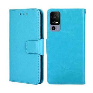 For TCL 40R 5G Crystal Texture Leather Phone Case(Sky Blue)