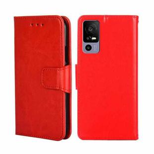 For TCL 40R 5G Crystal Texture Leather Phone Case(Red)