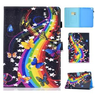 For iPad Air 2 Horizontal TPU Painted Flat Feather Case Anti-skid strip with Sleep Function & Pen Cover & Card Slot & Holder(Music Butterfly)