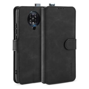 For Xiaomi Redmi K30 Pro DG.MING Retro Oil Side Horizontal Flip Case with Holder & Card Slots & Wallet(Black)