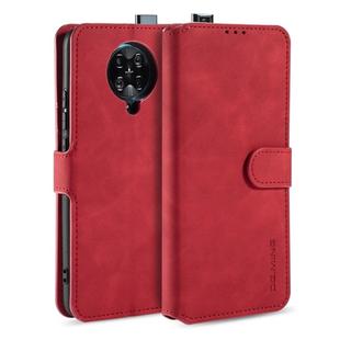 For Xiaomi Redmi K30 Pro DG.MING Retro Oil Side Horizontal Flip Case with Holder & Card Slots & Wallet(Red)