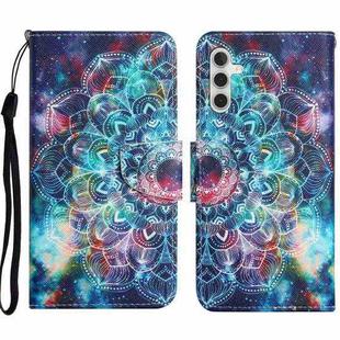 For Samsung Galaxy A54 Colored Drawing Pattern Leather Phone Case(Star Mandala)