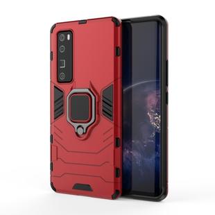 For Huawei nova 7 Pro 5G Shockproof PC + TPU Protective Case, with Magnetic Ring Holder(Red)