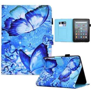 For Amazon Kindle Youth Version 2022 Colored Drawing Stitching Smart Leather Tablet Case(Butterflies)