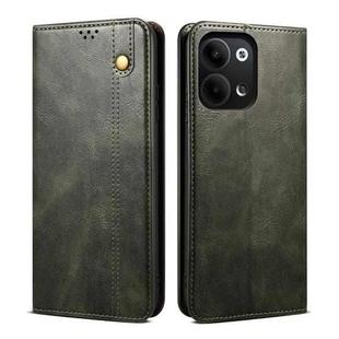 For OPPO Reno9 Oil Wax Crazy Horse Texture Leather Phone Case(Green)