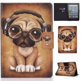 For Amazon Kindle Youth Version 2022 Voltage Colored Drawing Smart Leather Tablet Case(Shar Pei)