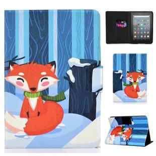 For Amazon Kindle Youth Version 2022 Voltage Colored Drawing Smart Leather Tablet Case(Red Fox)