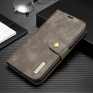 For Huawei P40 Lite DG.MING Crazy Horse Texture Flip Detachable Magnetic Leather Case with Holder & Card Slots & Wallet(Grey)