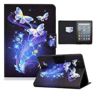 For Amazon Kindle Youth Version 2022 Voltage Colored Drawing Smart Leather Tablet Case(Butterflies Flower)