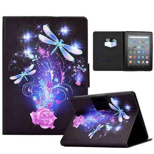 For Amazon Kindle Youth Version 2022 Voltage Colored Drawing Smart Leather Tablet Case(Butterfly)