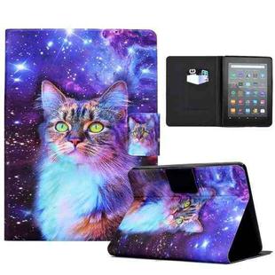 For Amazon Kindle Youth Version 2022 Voltage Colored Drawing Smart Leather Tablet Case(Star Cat)