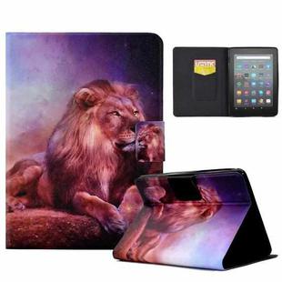 For Amazon Kindle Youth Version 2022 Voltage Colored Drawing Smart Leather Tablet Case(Lion King)