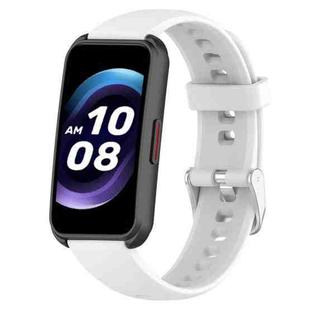 For Keep Band B4 16mm Glossy Surface Silicone Watch Band(White)