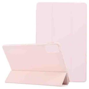 For Xiaomi Redmi Pad 10.61 2022 Three-fold Holder Flip Tablet Leather Case(Light Pink)