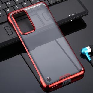 For Huawei P40 SULADA Borderless Drop-proof Vacuum Plating PC Case(Red)