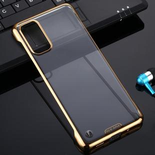 For Galaxy S20 SULADA Borderless Drop-proof Vacuum Plating PC Case(Gold)