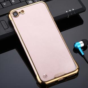 For iPhone SE 2022 / SE 2020 / 8 / 7 SULADA Borderless Drop-proof Vacuum Plating PC Case(Gold)