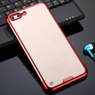For iPhone 7 Plus / 8 Plus SULADA Borderless Drop-proof Vacuum Plating PC Case(Red)