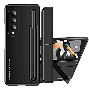 For Samsung Galaxy Z Fold4 2 in 1 Detachable PC Folding Phone Case with Holder & Pen Slot(Black)