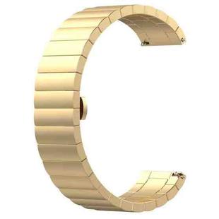 For Keep Band B4 16mm One-bead Steel Watch Band(Gold)
