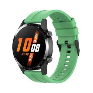 For Huawei Watch Buds 20mm Silicone Black Buckle Watch Band(Mint Green)