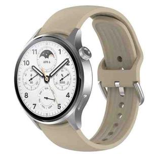 For Xiaomi Watch S2 22mm Solid Color Silicone Watch Band(Ivory White)
