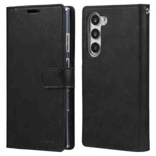 For Samsung Galaxy S23+ 5G GOOSPERY MANSOOR DIARY 9 Card Slots Leather Phone Case(Black)