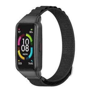 For Huawei Band 6 / Honor Band 6 MIJOBS Nylon Breathable Watch Band(Black)