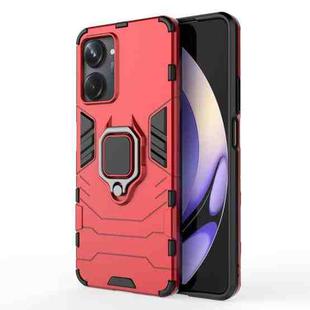 For Realme 10 Pro Magnetic Ring Holder PC + TPU Phone Case(Red)