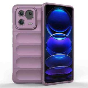 For Xiaomi 13 Pro 5G Magic Shield TPU + Flannel Phone Case(Purple)