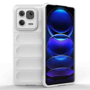 For Xiaomi 13 Pro 5G Magic Shield TPU + Flannel Phone Case(White)