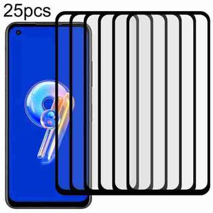 For Asus Zenfone 9 25pcs Full Glue Full Screen Tempered Glass Film