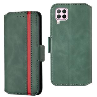 For Huawei P40 Lite Vintage Matte Oil-edge Horizontal Flip Leather Case with Bracket & Card Slots(Green)