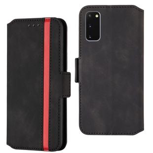 For Galaxy S20 Vintage Matte Oil-edge Horizontal Flip Leather Case with Bracket & Card Slots(Black)