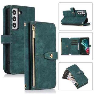 For Samsung Galaxy S23+ 5G Dream 9-Card Wallet Zipper Bag Leather Phone Case(Green)