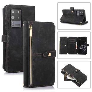 For Samsung Galaxy S20 Ultra Dream 9-Card Wallet Zipper Bag Leather Phone Case(Black)